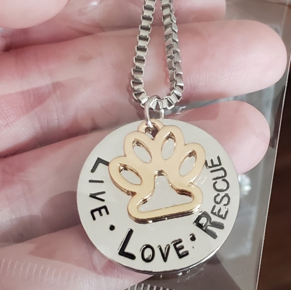 Live.Love.Rescue Necklace - Picture 2 of 2